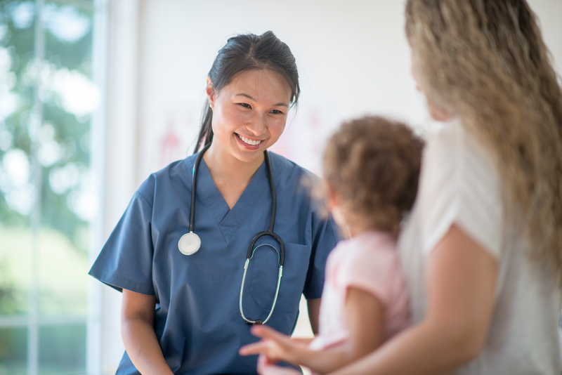 doctor with young patient
