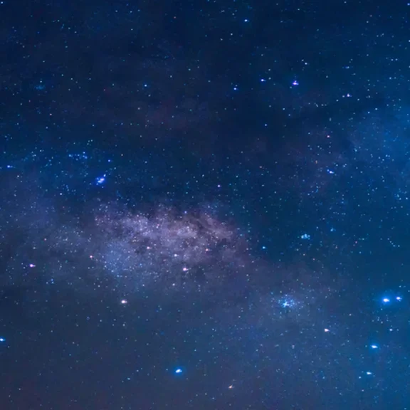 Milky way in the starry night